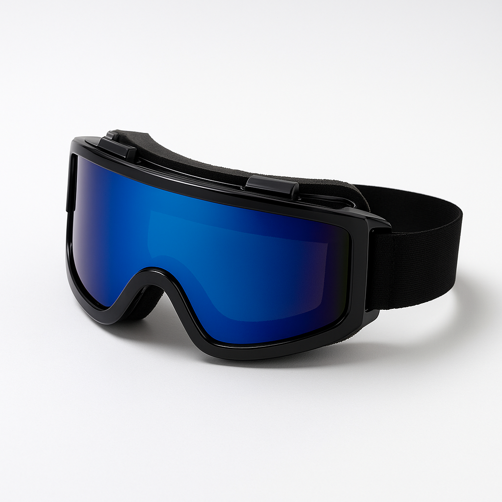 LUNETTES Article 42 Lunettes de Ski – Film Bleu, Monture Noire