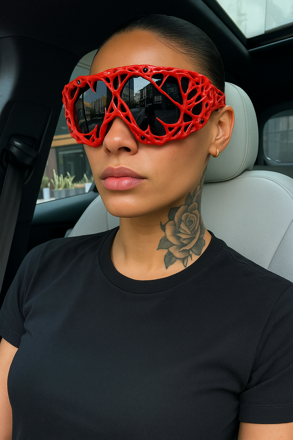 Accueil Article 48 Lunettes Oversize Avant-Garde – Monture Artistique Y2K