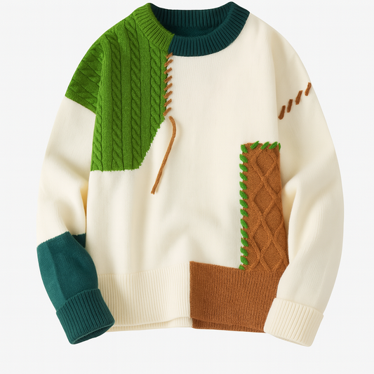 PULLS / SWEATS Article 49 Pull Tricoté Patchwork